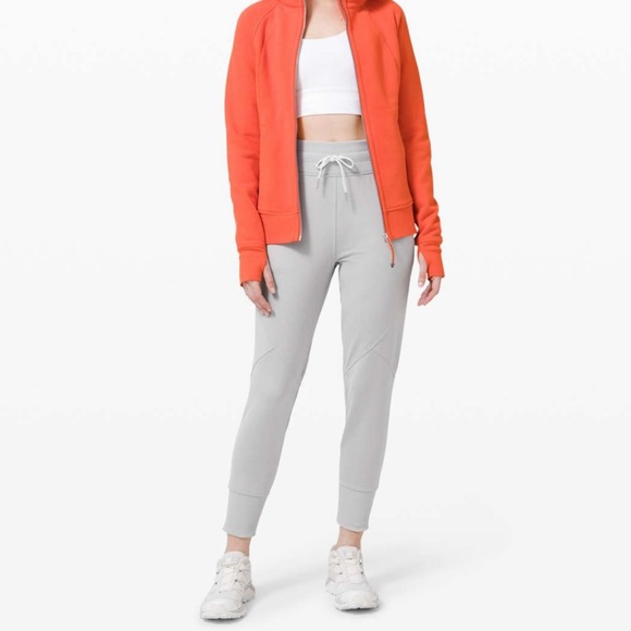 LULULEMON Heathered Stargaze Grey High Waisted Metro Miles Jogger Sweatpants - Picture 1 of 16